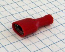 dutinka celoizolovaná 6,3mm červená