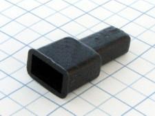 Návlek izolačný na kolík 6,3mm - čierny
