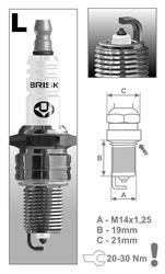 BRISK zapaľovacia sviečka LR15YP-1 Platin (1405)