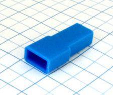Návlek izolačný na dutinku 6,3mm - modrý