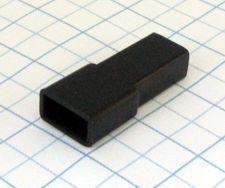 Návlek izolačný na dutinku 6,3mm- čierny