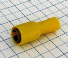 dutinka valcová izolovaná 5mm žltá na prierez kábla 2,5-6