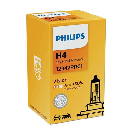 Philips 12V H4 60/55W P43T +30% Premium