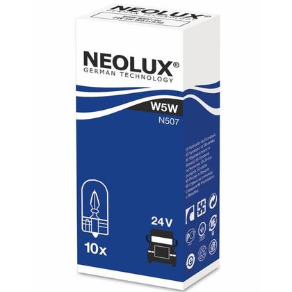 Neolux žiarovka 24V  5W W2,1x9,5d N507