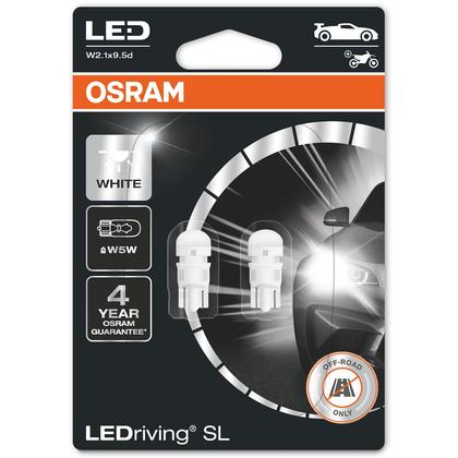 Osram LEDriving SL W5W 12V 0,8W W5W Cool White W2,1x9,5d duoblister 6000K