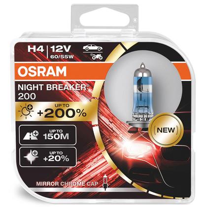 Osram H4 12V 60/55W P43t Night Breaker 200 box