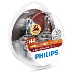 Philips 12V H4 55/60W P43T X-treme Vision G-force PHILIPS +130% 10G