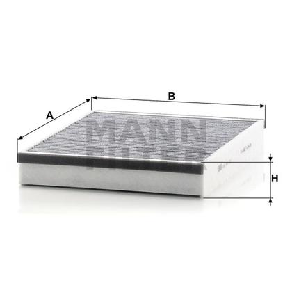 filter peľový mann CUK 25007 s aktívnym uhlím