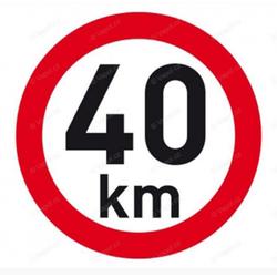 Obmedzená rýchlosť 40km/h C5