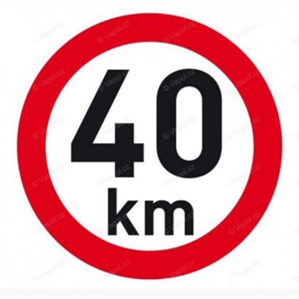 Obmedzená rýchlosť 40km/h C5