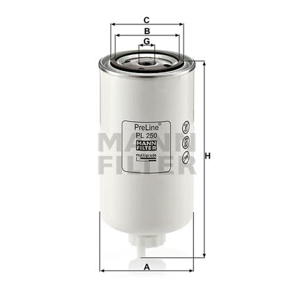 filter paliva mann PL 250
