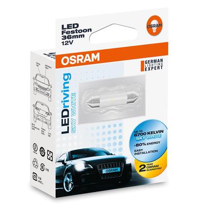 Osram LED Standard C5W 12V 1W SV8,5-8 6700K 36mm