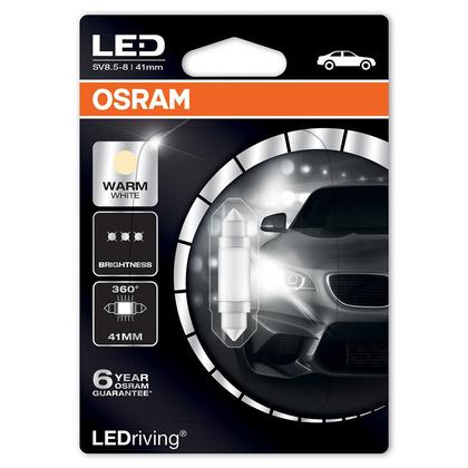 Osram LEDriving Premium C10W 12V 1W SV8,5-8 6000K 41mm Warm White