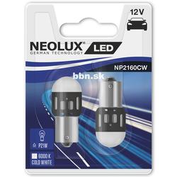 Neolux LED P21W 12V 1,2W BA15S NP2160 duoblister 6000K jasná biela