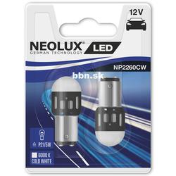 Neolux LED P21/5W 12V 1,2W BAY15D NT2260 duoblister 6000K jasná biela