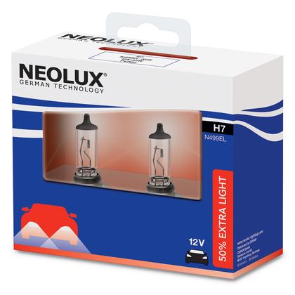 Neolux Extra Light H7 12V 55W box N499EL-2SCB +50%