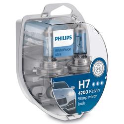 Philips 12V H7 55W PX26d+W5W WhiteVision ultra Box