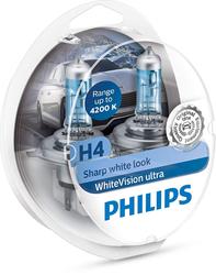 Philips 12V H4 60/55W P43T+W5W WhiteVision ultra Box