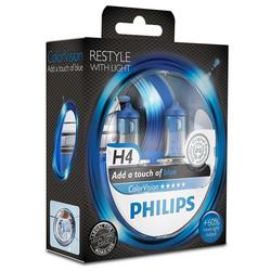 Philips 12V H4 60/55W P43T Color Vision blue Box