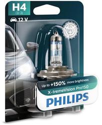Philips 12V H4 55/60W P43T X-treme Vision PRO+150% 1ks