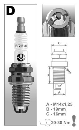 BRISK zapaľovacia sviečka DR17LDC-1 Extra(1375)
