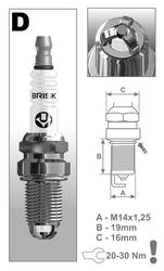 BRISK zapaľovacia sviečka DX15TC-1 "výpredaj"