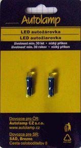 A-LED 12V (W1,2W) W2x4,6d modrá -2ks