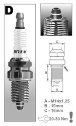 BRISK zapaľovacia sviečka DR15ZC (1126)