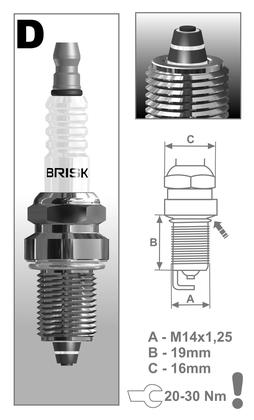 BRISK zapaľovacia sviečka DR15ZC (1126)