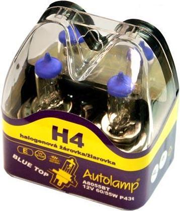 Autolamp žiarovka 12V 60/55W H4 BlueTop -sada 2ks