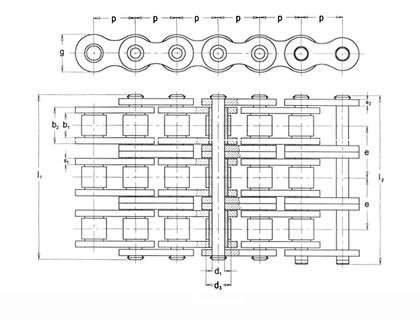 reťaz 08B-3 1/2x5/16 III RD