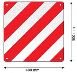 tabuľa nadrozmernej prepravy 40x50 ALU plech