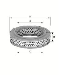 filter vzduchový mann C 3383