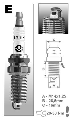 BRISK zapaľovacia sviečka ER15YC-1(1436) Super