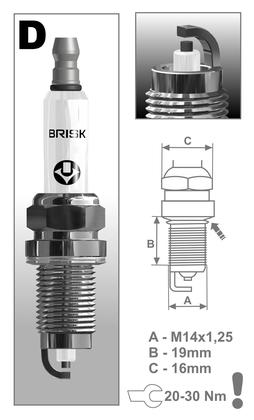 BRISK zapaľovacia sviečka DOX15LE-1 Extra(1501)