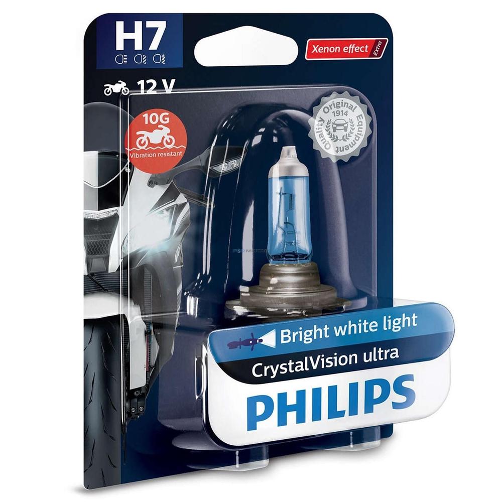 Philips 12V  55W PX26d Crystal Vision ultra Moto blister | BBN E-Shop