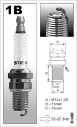 BRISK zapaľovacia sviečka 1BR12S Silver