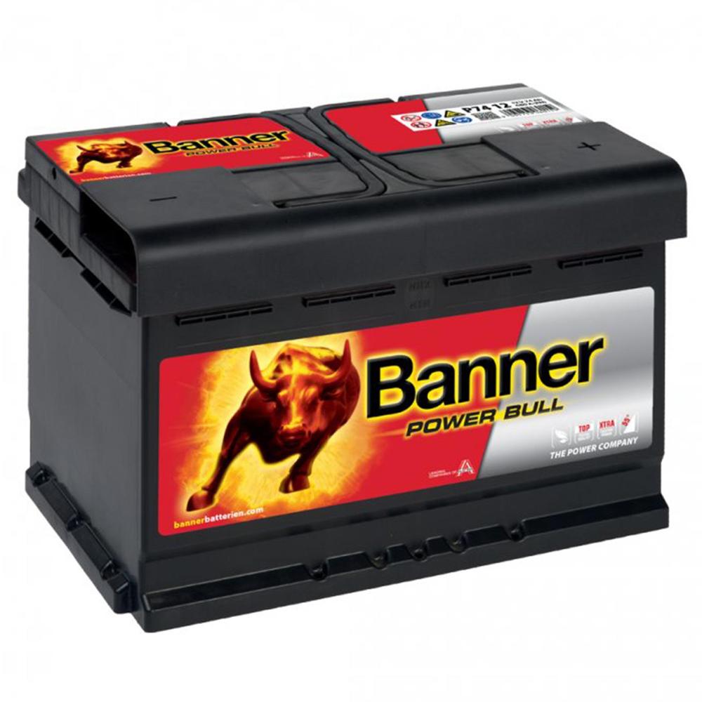 Banner Power Bull 12V 74Ah 680A P7412 BBN