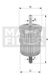 filter paliva mann WK 42/1