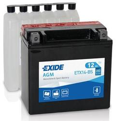 Exide motobatéria AGM 12V 12Ah (ETX14-BS)