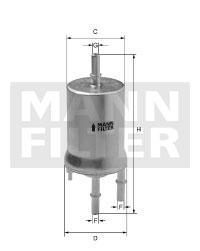 filter paliva mann WK 69/1