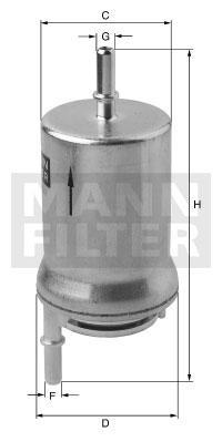filter paliva mann WK 59x