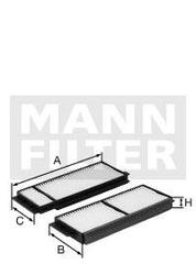 filter peľový mann CU 22001-2