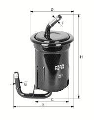 filter paliva mann WK 614/9