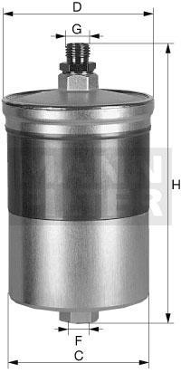 filter paliva mann WK 845