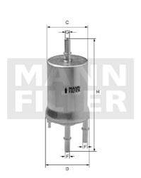 filter paliva mann WK 69/2