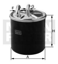 filter paliva mann WK 842/23x