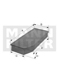 filter vzduchový mann C 31149