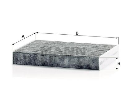 filter peľový mann CUK 27009 = CUK 27001 s aktívnym uhlím
