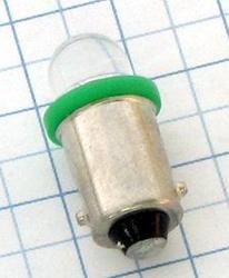 A-LED 12V (T4W) Ba9s zelená- 2ks